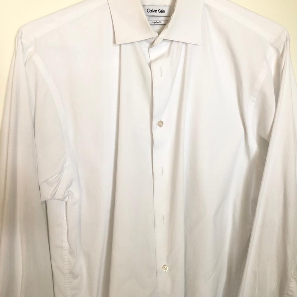 SALE Calvin Klein Men's Dress Shirt (white)